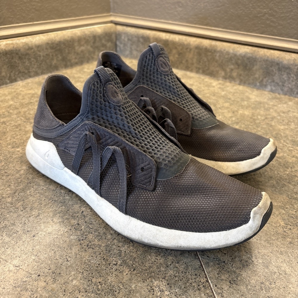 Olukai Holo Men's Sz 10 M 10513-6C6C Dark Gray (no Laces)